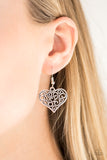 Paparazzi "Heart-Touching Harmony" Silver Necklace & Earring Set Paparazzi Jewelry