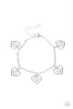 Paparazzi VINTAGE VAULT "Unbreakable Hearts" White Bracelet Paparazzi Jewelry