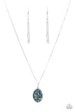 Paparazzi "Star-Crossed Stargazer" Blue Necklace & Earring Set Paparazzi Jewelry
