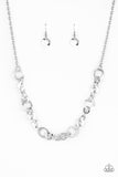 Paparazzi "Move It On Over" Silver Necklace & Earring Set Paparazzi Jewelry