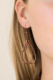 Paparazzi VINTAGE VAULT "Knotted Knockout" Copper Necklace & Earring Set Paparazzi Jewelry