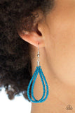 Paparazzi "A Standing Ovation" Blue 355XX Necklace & Earring Set Paparazzi Jewelry