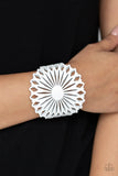 Paparazzi "Wildflower Garden" White Bracelet Paparazzi Jewelry