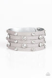 Paparazzi VINTAGE VAULT "Rhinestone Reputation" Silver Wrap Bracelet Paparazzi Jewelry