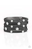 Paparazzi "Rhinestone Reputation" Black Wrap Bracelet Paparazzi Jewelry