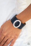 Paparazzi "Center Stage Starlet" Blue Wrap Bracelet Paparazzi Jewelry