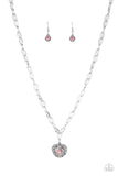 Paparazzi "No Love Lost" Pink Necklace & Earring Set Paparazzi Jewelry