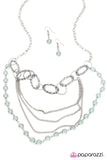 Paparazzi "A Subtle Reminder" Silver Necklace & Earring Set Paparazzi Jewelry