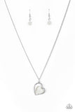 Paparazzi "Love of My Life" White Necklace & Earring Set Paparazzi Jewelry