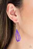 Paparazzi VINTAGE VAULT "Totally Tonga" Purple Necklace & Earring Set Paparazzi Jewelry
