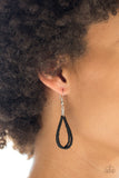 Paparazzi VINTAGE VAULT "Totally Tonga" Black Necklace & Earring Set Paparazzi Jewelry