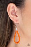 Paparazzi VINTAGE VAULT "Totally Tonga" Orange Necklace & Earring Set Paparazzi Jewelry