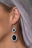 Paparazzi VINTAGE VAULT "Let It BEDAZZLE" Black Earrings Paparazzi Jewelry