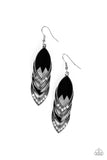 Paparazzi "High-End Highness" Black Earrings Paparazzi Jewelry