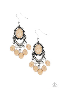 Paparazzi "Southern Sandstone" Brown Earrings Paparazzi Jewelry