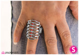 Paparazzi "Rattle the Cage - Red" ring Paparazzi Jewelry