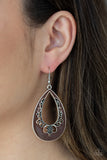 Paparazzi "Compliments To The CHIC" Brown Earrings Paparazzi Jewelry