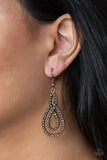 Paparazzi "Sassy Sophistication" Copper Earrings Paparazzi Jewelry