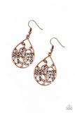 Paparazzi "Enchanted Vines" Copper Earrings Paparazzi Jewelry