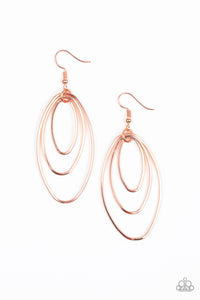 Paparazzi "All OVAL The Place" Copper Earrings Paparazzi Jewelry