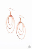 Paparazzi "All OVAL The Place" Copper Earrings Paparazzi Jewelry