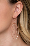 Paparazzi "All OVAL The Place" Copper Earrings Paparazzi Jewelry