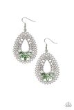 Paparazzi "Instant REFLECT" Green Earrings Paparazzi Jewelry