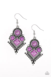 Paparazzi "So Sonoran" Purple Earrings Paparazzi Jewelry