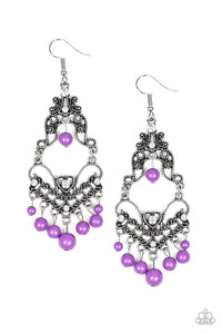 Paparazzi "Colorfully Cabaret" Purple Earrings Paparazzi Jewelry