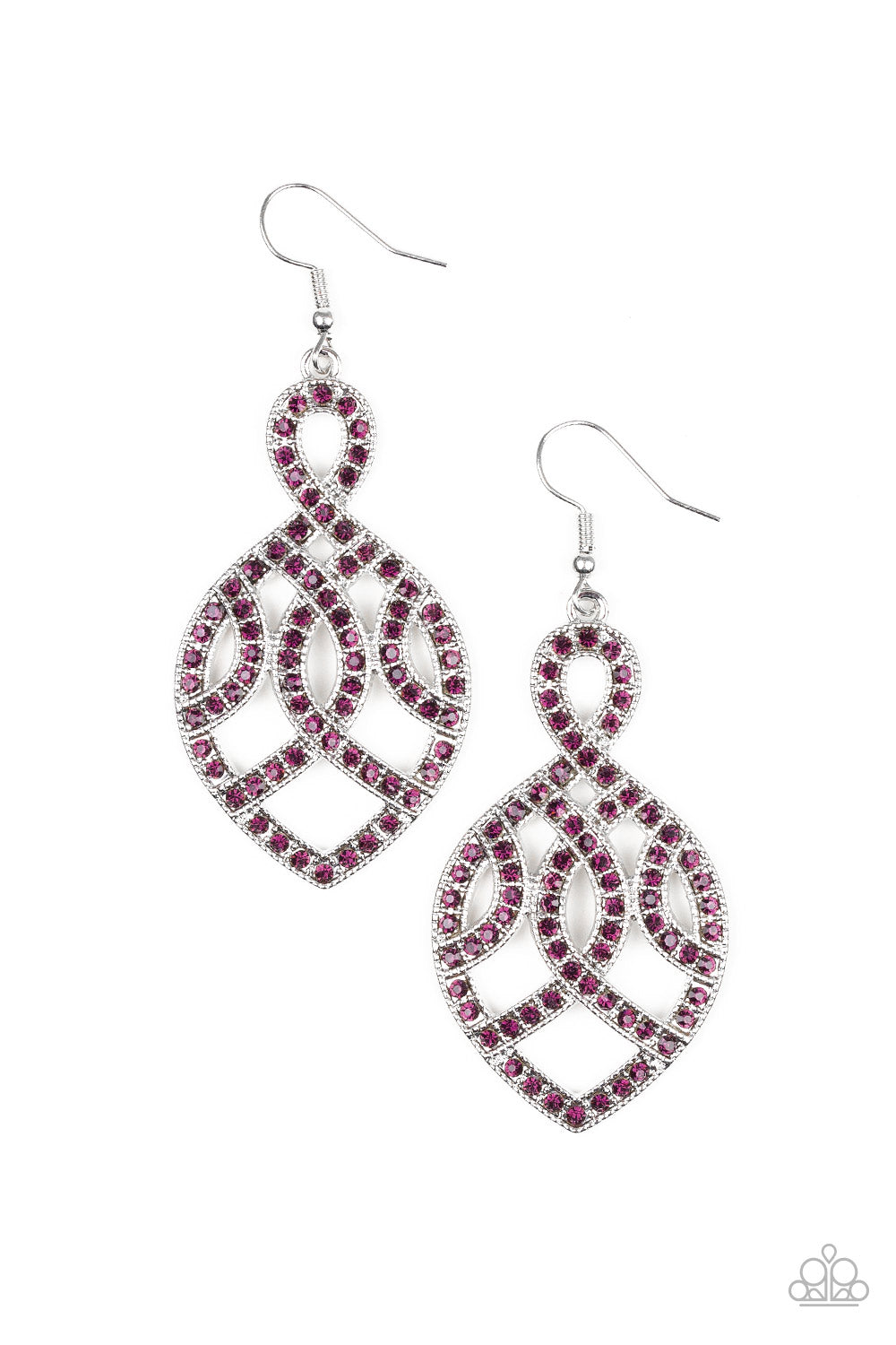 Paparazzi purple wood earrings Clearance