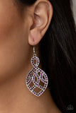 Paparazzi VINTAGE VAULT "A Grand Statement" Purple Earrings Paparazzi Jewelry