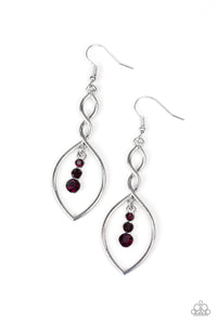 Paparazzi "Timeless Twist" Purple Earrings Paparazzi Jewelry