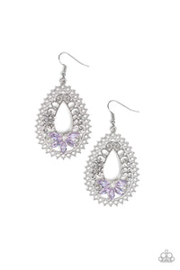 Paparazzi "Instant REFLECT" Purple Earrings Paparazzi Jewelry