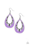 Paparazzi "Compliments To The CHIC" Purple Earrings Paparazzi Jewelry