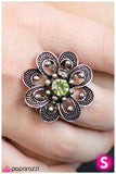 Paparazzi "Growing Admiration" Green Ring Paparazzi Jewelry