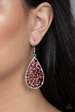 Paparazzi "Call Me Ms. Universe" Red Earrings Paparazzi Jewelry