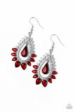 Paparazzi "Boss Brilliance" Red Earrings Paparazzi Jewelry