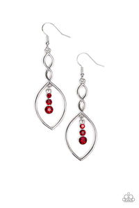 Paparazzi "Timeless Twist" Red Earrings Paparazzi Jewelry