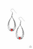 Paparazzi "Colorfully Charismatic" Red Earrings Paparazzi Jewelry