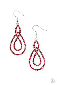 Paparazzi "Sassy Sophistication" Red Earrings Paparazzi Jewelry