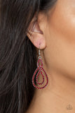 Paparazzi "Sassy Sophistication" Red Earrings Paparazzi Jewelry