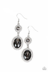 Paparazzi VINTAGE VAULT "Let It BEDAZZLE" Silver Earrings Paparazzi Jewelry