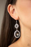 Paparazzi VINTAGE VAULT "Let It BEDAZZLE" Silver Earrings Paparazzi Jewelry