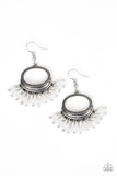 Paparazzi "Happy Days" White Earrings Paparazzi Jewelry