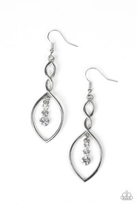 Paparazzi "Timeless Twist" White Earrings Paparazzi Jewelry