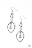 Paparazzi "Timeless Twist" White Earrings Paparazzi Jewelry