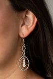 Paparazzi "Timeless Twist" White Earrings Paparazzi Jewelry