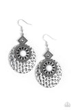 Paparazzi " Mayan Mood" White Earrings Paparazzi Jewelry