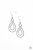 Paparazzi "Sassy Sophistication" White Earrings Paparazzi Jewelry