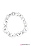 Paparazzi "Full DISClosure - White" bracelet Paparazzi Jewelry